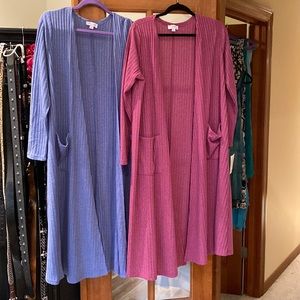 Lularoe M Sarah Long Sweater Jacket 2 colors